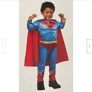 Boys DC League of Super Pets SUPERMAN Halloween Costume 4T.  (c56)